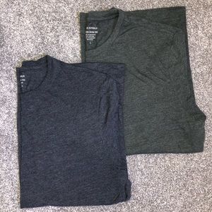 2 Men’s L banana republic Ts (grey and navy)